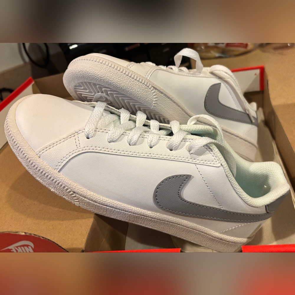 Nike Women's White and Gray Sneakers - 7 - Picture 2 of 4